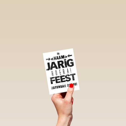 jarig hoera feest