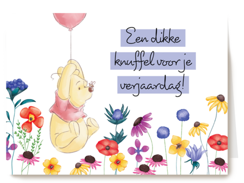 Verjaardagskaart Hallmark | Winnie De Poeh Dikke Knuffel