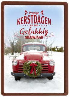 pick up truck in de sneeuw