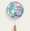 Ballon Happy Birthday Zeemeermin Multi