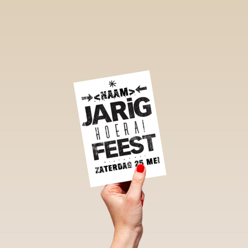 jarig hoera feest