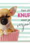 verjaardagskaart met de tekst een dikke knuffel voor je verjaardag