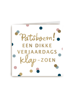 monmon kaart patsboem een dikke verjaardags klap zoen