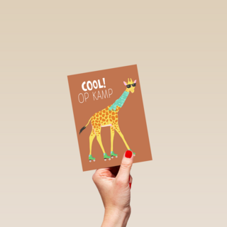 Giraf Cool Op Kamp 