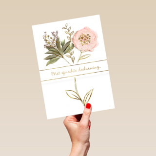 Condoleance oprechte deelneming bloem