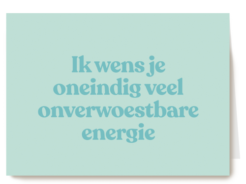 beterschap kaart andc onverwoestbare energie