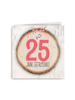 boomstam 25 jaar getrouwd