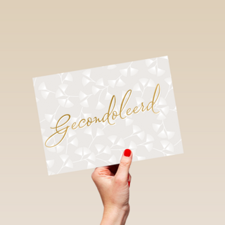 condoleance kaart gecondoleerd stijlvol