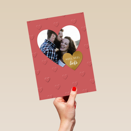 valentijnskaart foto rood heel veel liefs