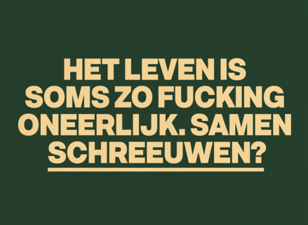 condoleance kaart andc het leven is soms zo fucking oneerlijk