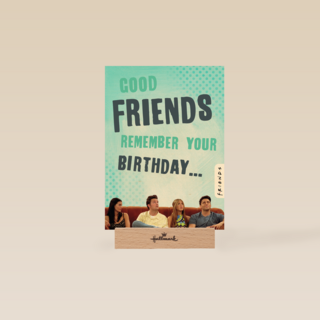 Friends verjaardag te laat