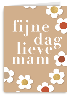 Moederdagkaart fijne dag lieve mam