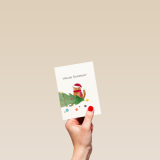 Kinderpostzegels Kat Kerstboom