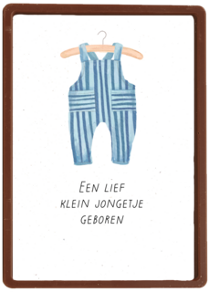 Geboortefelicitatie een lief jongetje