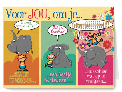 smile kaart voor jou om je op te vrolijken