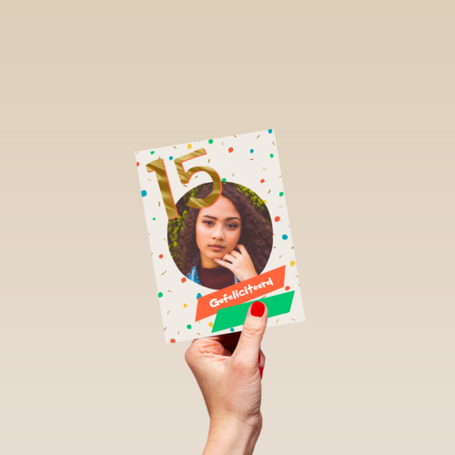Gefeliciteerd 15 jaar fotokaart