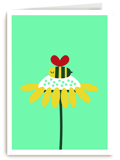 Kaart Hallmark | Beterschapskaarten | Zomaar Kaartje Bloem Met Bij