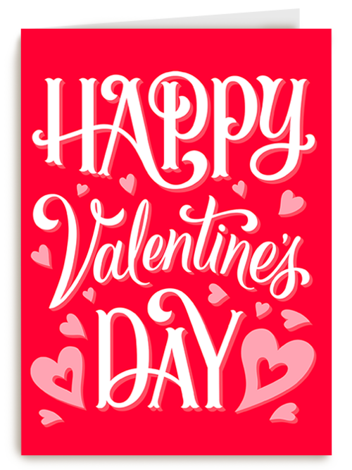 Kaart Hallmark | Valentijn | Valentine Happy Valentines Day Red
