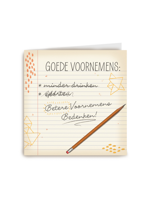 betere voornemens bedenken