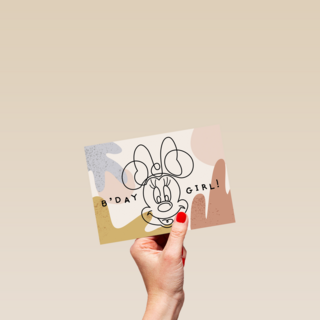 Disney Minnie Mouse verjaardagkaart