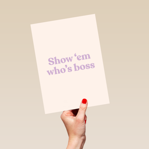 goed gedaan kaart andc show them who is boss