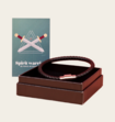 Uchu Leren Armband Warrior Zwart 