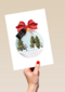 kerstbal met landschap