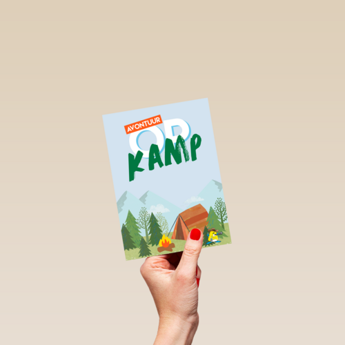 Sporta avontuur op kamp kaart