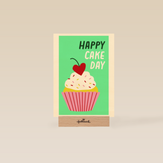 Verjaardagskaart Happy Cake Day Cupcake