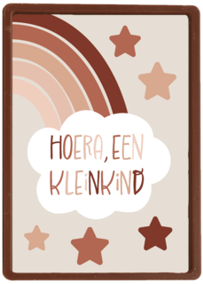 Geboortefelicitatie hoera een kleinkind