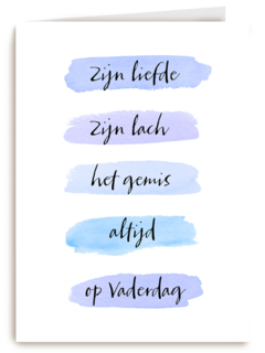 vaderdag kaart herinnering