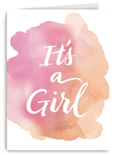 watercolor it is a girl