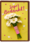 super bedankt met een bos bloemen