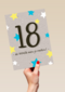 Verjaardagskaart 18 de wereld aan je voeten