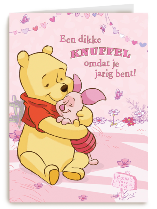 winnie en knorretje knuffelen