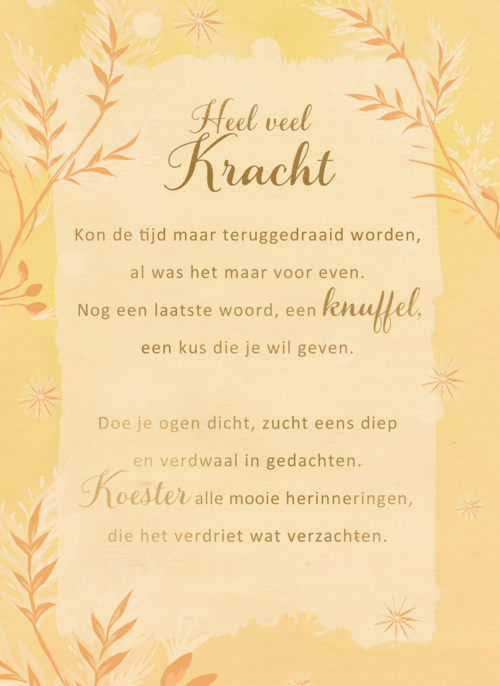 Sterktekaart Heel veel kracht More than words