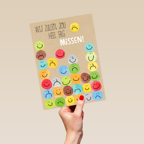 smileys we zullen jou erg missen