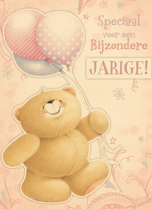 beer met ballon jarig