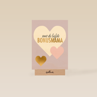 moederdag kaart stijlvol voor de liefste bonus mama