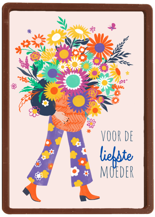 Kaart Hallmark | Moederdag | Een Moeder Met Bloemen