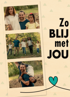 fotokaart zo blij met jou