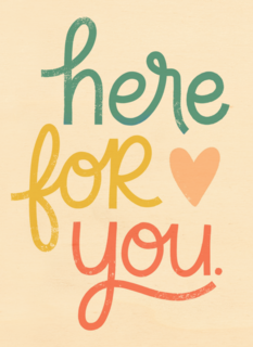 Zomaar kaart Here for you