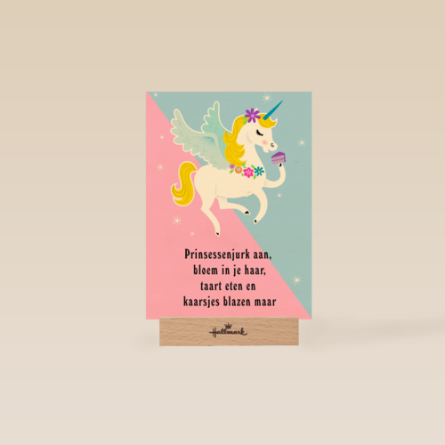 unicorn prinsessenjurk aan