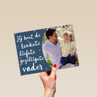 fotokaart vaderdag de leukste vader