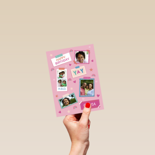 Verjaardag Polaroidfoto En Stickers