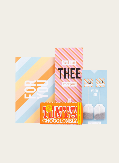 Verwenpakket Tony Chocolonely + Thee Veel Liefs | Tony