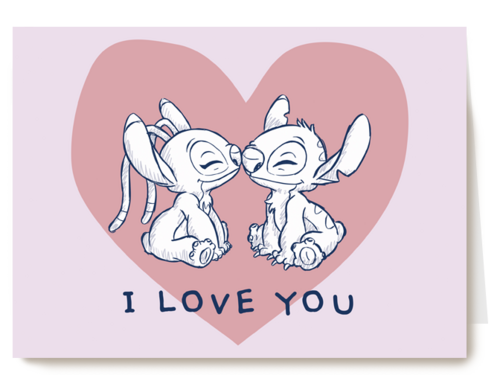 Lilo and Stitch liefde kaart