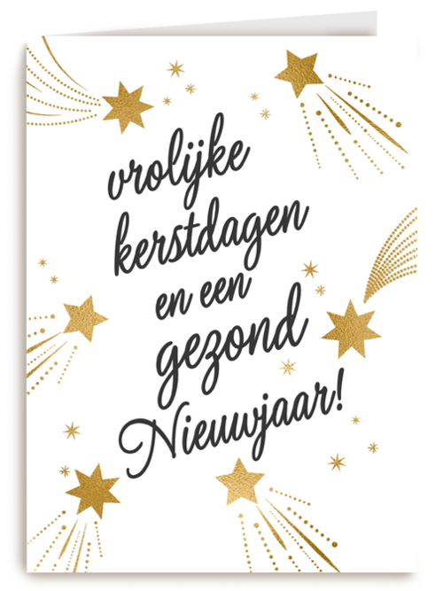 Kerstkaart Hip Vrolijke Kerstdagen en en een gezond nieuw jaar
