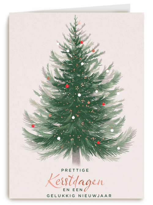 Prettige kerstdagen kerstboom