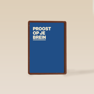 Geslaagd kaart Proost op je brein